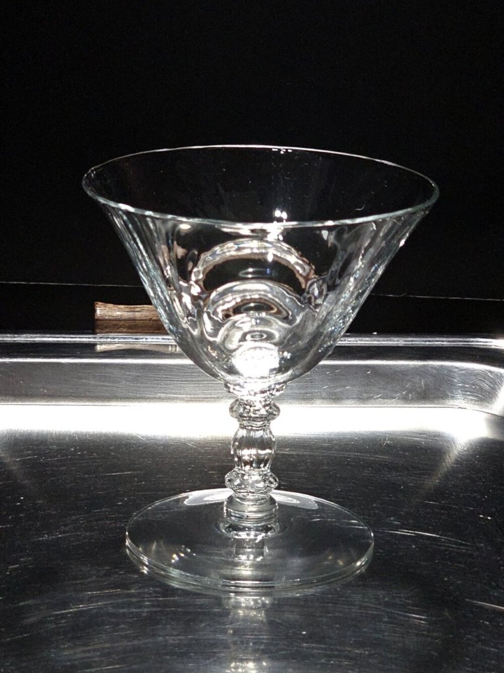Cambridge Caprice Cocktail Coupe low sherbet 1950s Elegant Glass vtg mid century